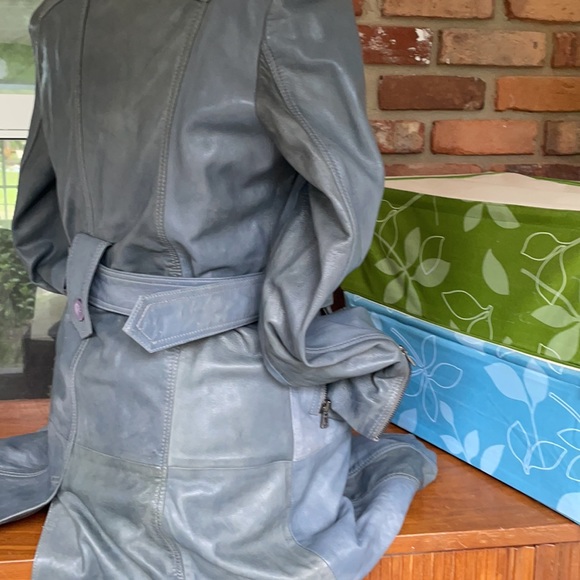 Bod Christensen slate leather 3/4 length jacket - Picture 8 of 14